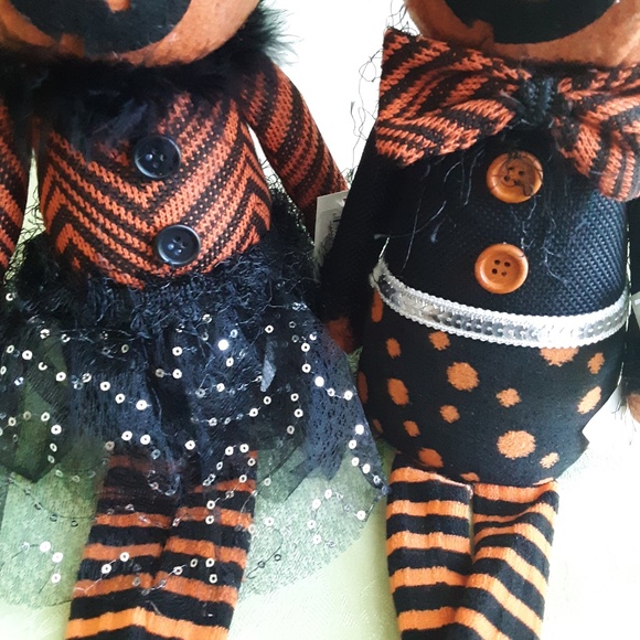 🛍️ Mr & Mrs Pumpkin Dolls Set 2 NEW - Picture 8 of 15